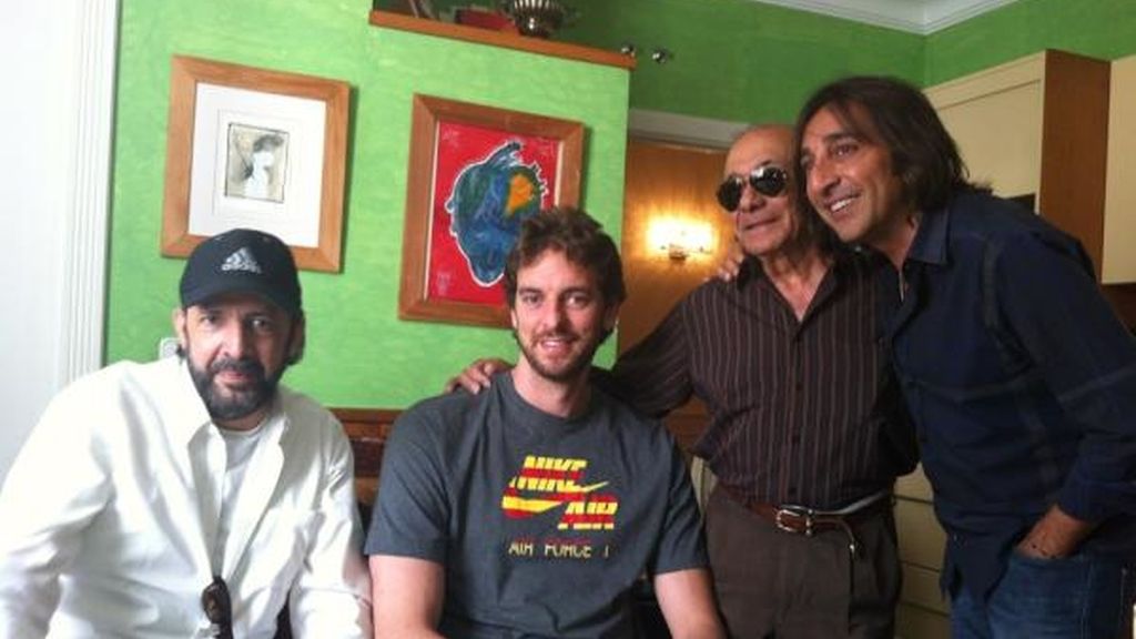 Juan Luis Guerra, Pau Gasol y Antonio Carmona