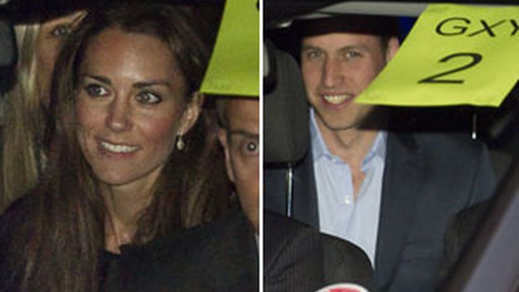 Guillermo y Kate a su llegada a la abadía de Westminster.