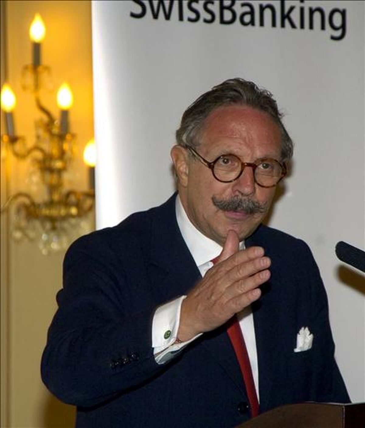 El presidente de la asociacion de banqueros suizos, Pierre Mirabaud. EFE/Archivo