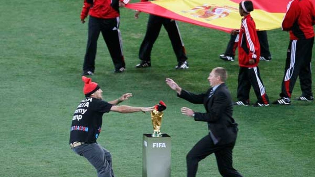 Jimmy Jump, en la final del Mundial