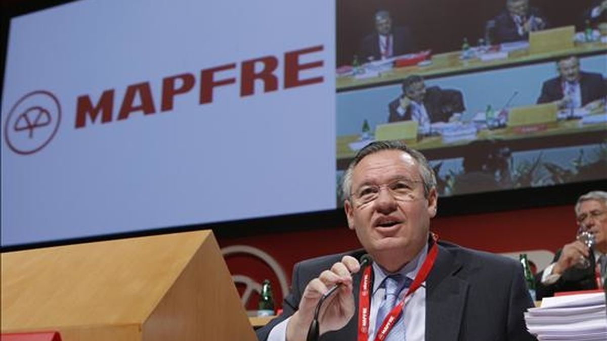 El presidente de Mapfre, José Manuel Martínez, durante la Junta general de la aseguradora. EFE/Archivo