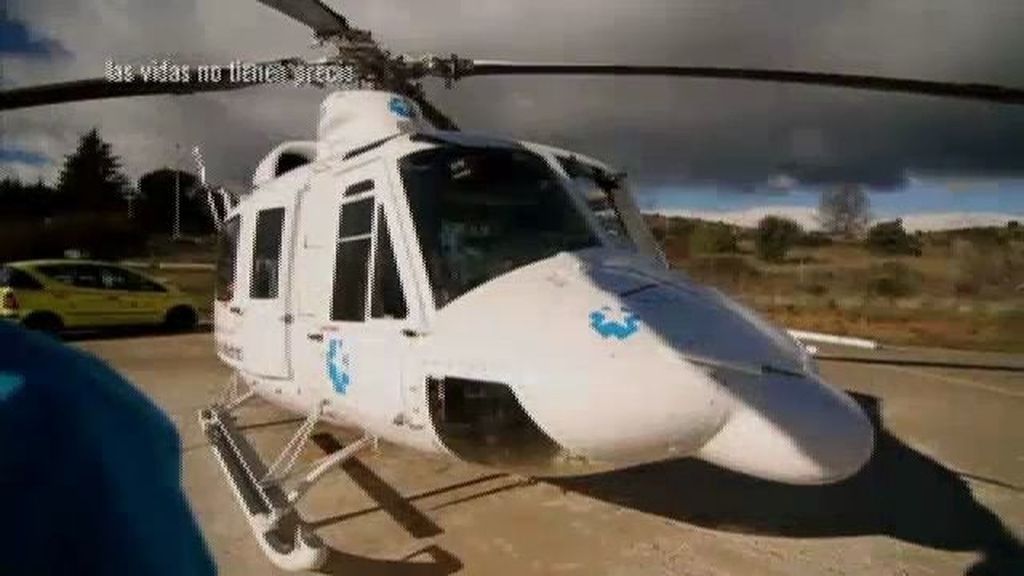 Un helicóptero que salva vidas