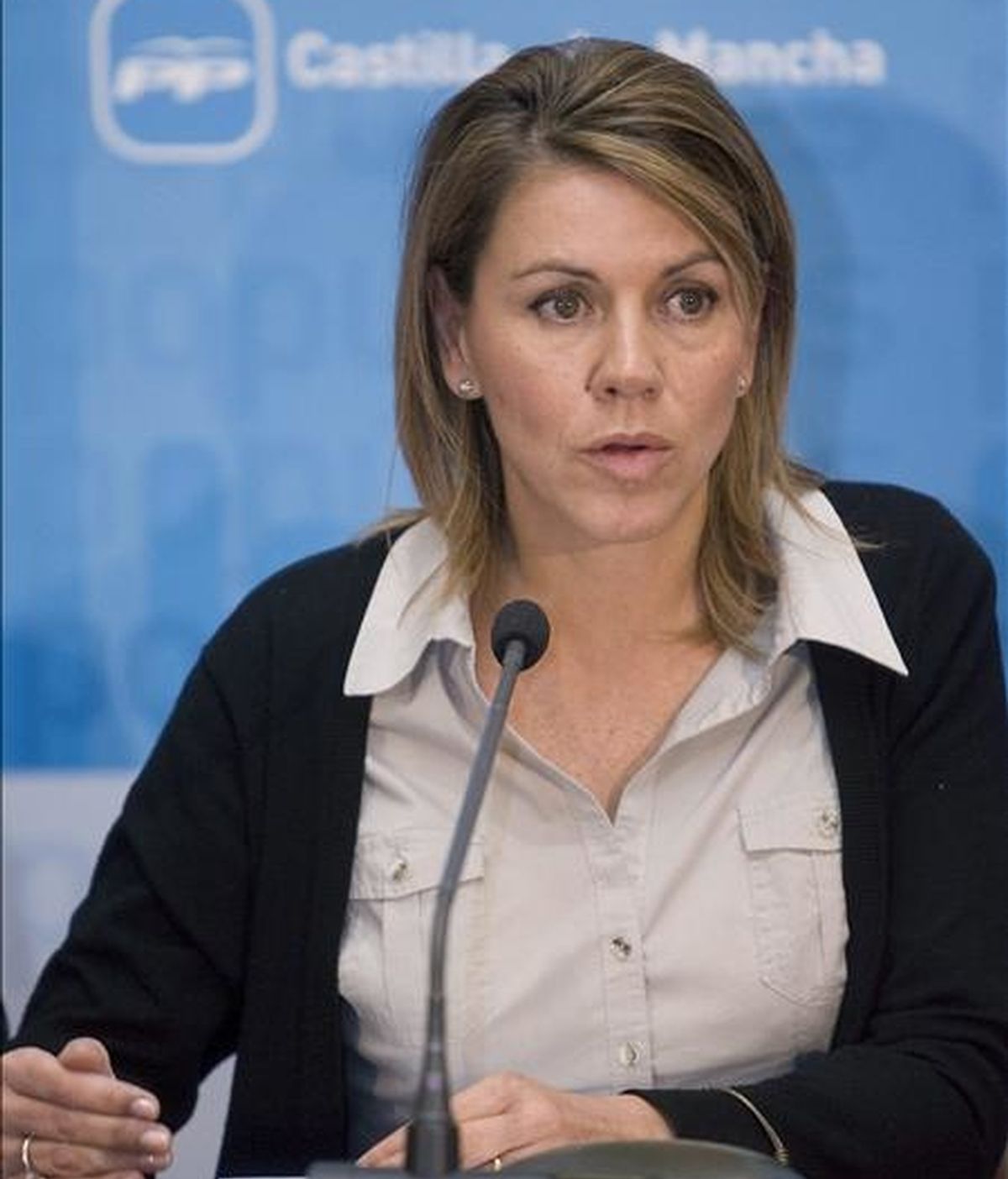 La presidenta del PP de Castilla-La Mancha y secretaria general nacional, María Dolores Cospedal. EFE/Archivo