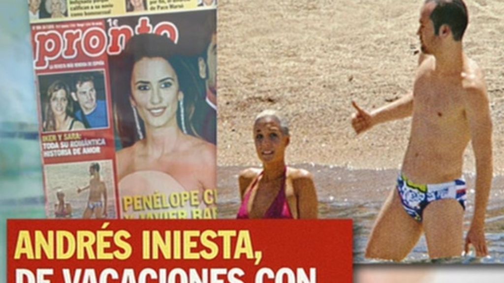 Iniesta, suspenso en moda de baño