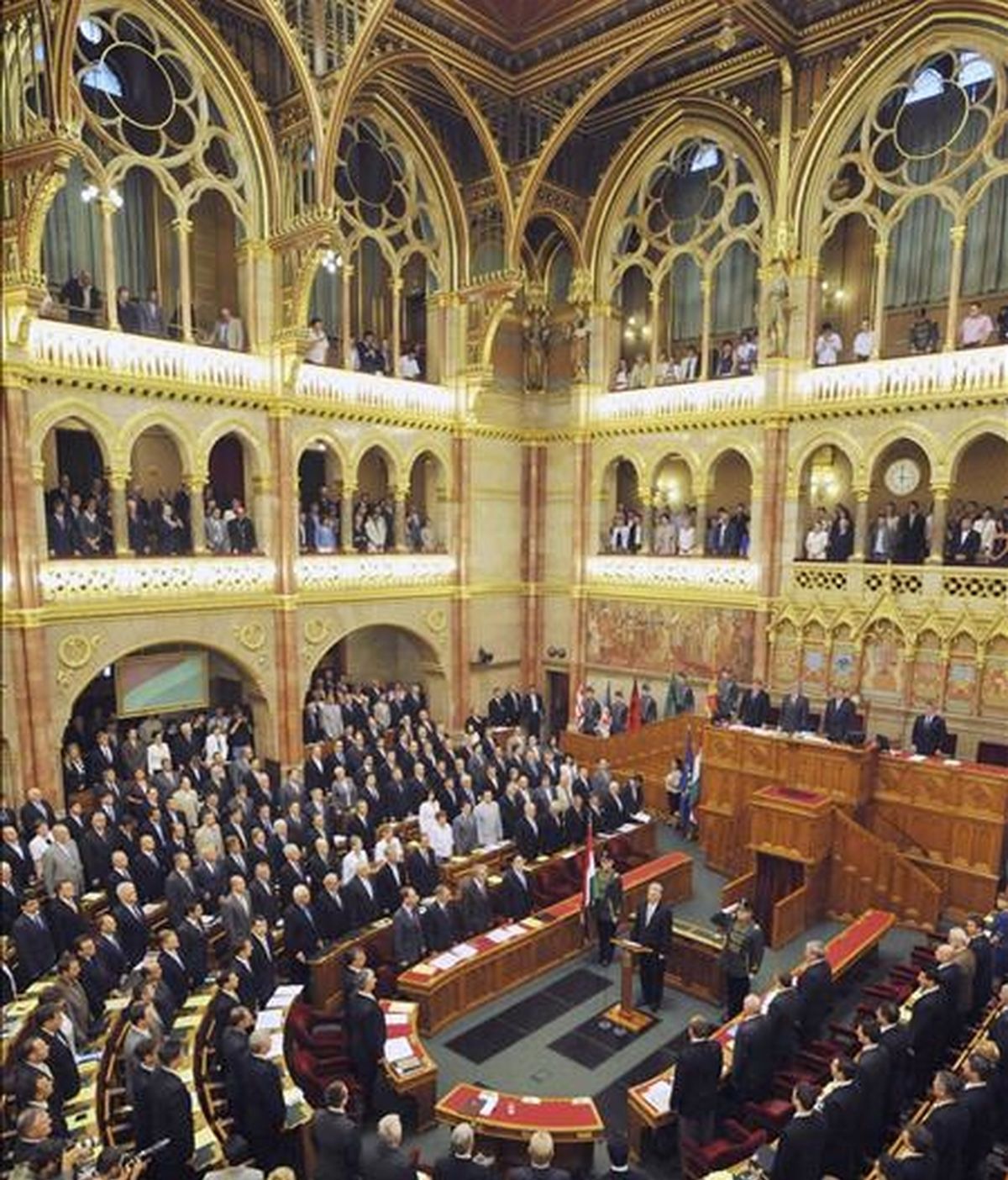 Vista general del parlamento hungaro. EFE/Archivo