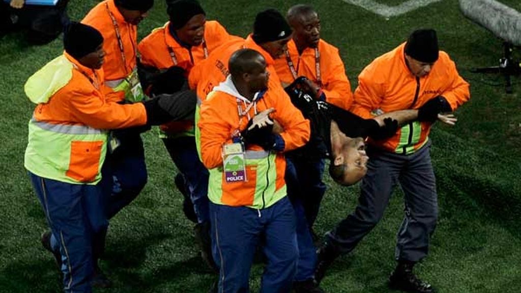 Jimmy Jump, en la final del Mundial