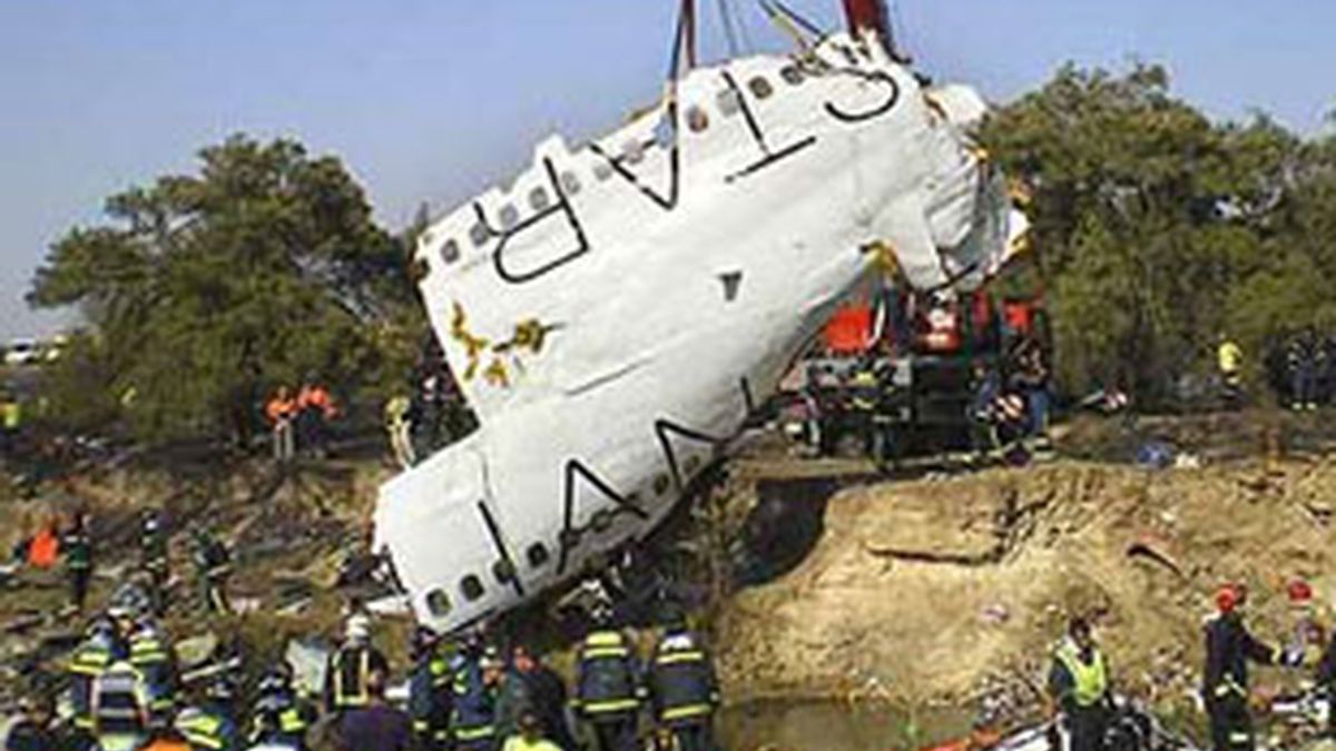 Imagen del accidente de Barajas.