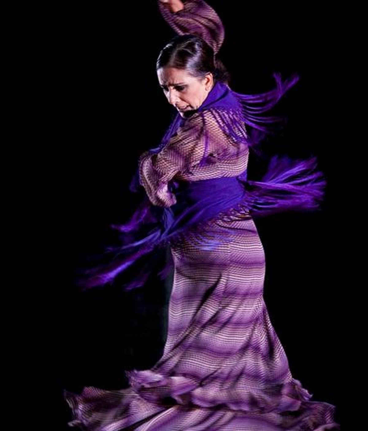 Eva Yerbabuena en un momento de su espectáculo "Lluvia". EFE /Archivo