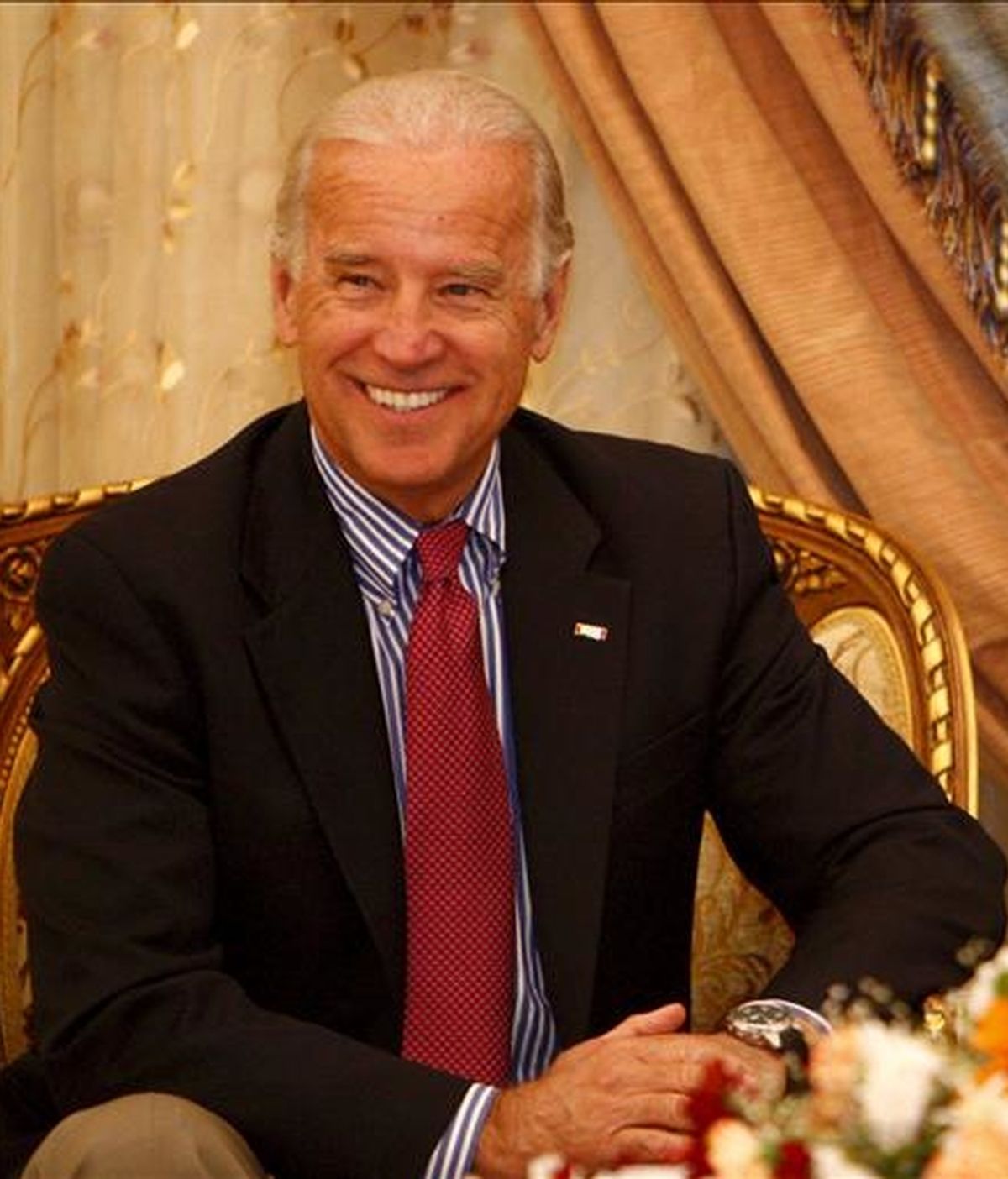 El vicepresidente estadounidense, Joe Biden, durante una visita a Bagdad en enero del pasado año. EFE