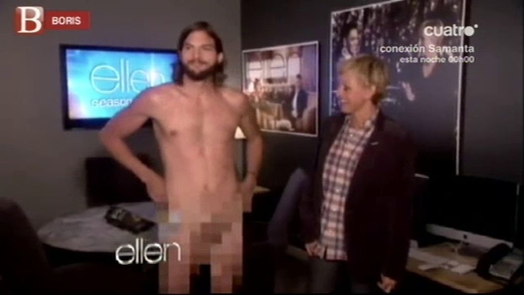 Scarlett Johansson y Ashton Kutcher, al desnudo