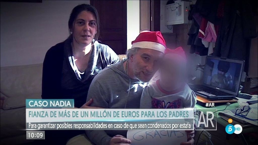 El juez pide más de un millón de euros de fianza para los padres de Nadia