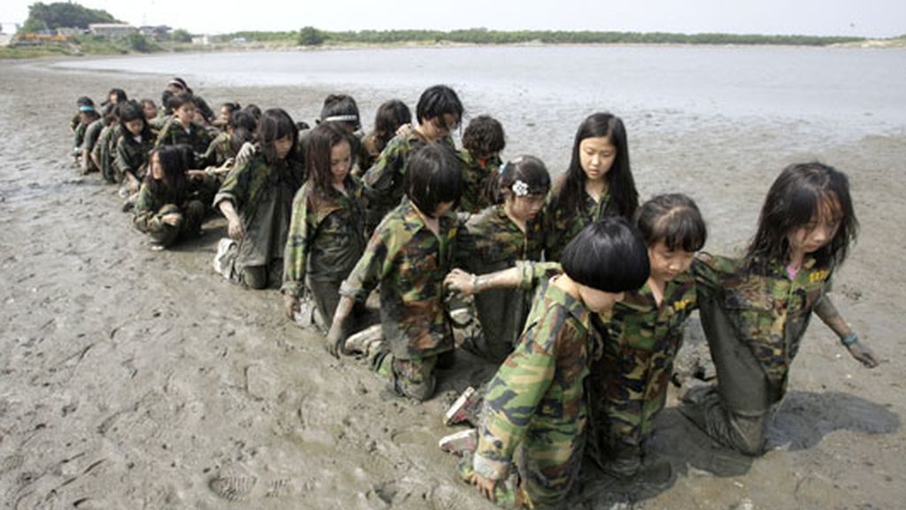 Campamento de verano en los colegios de Corea del Sur