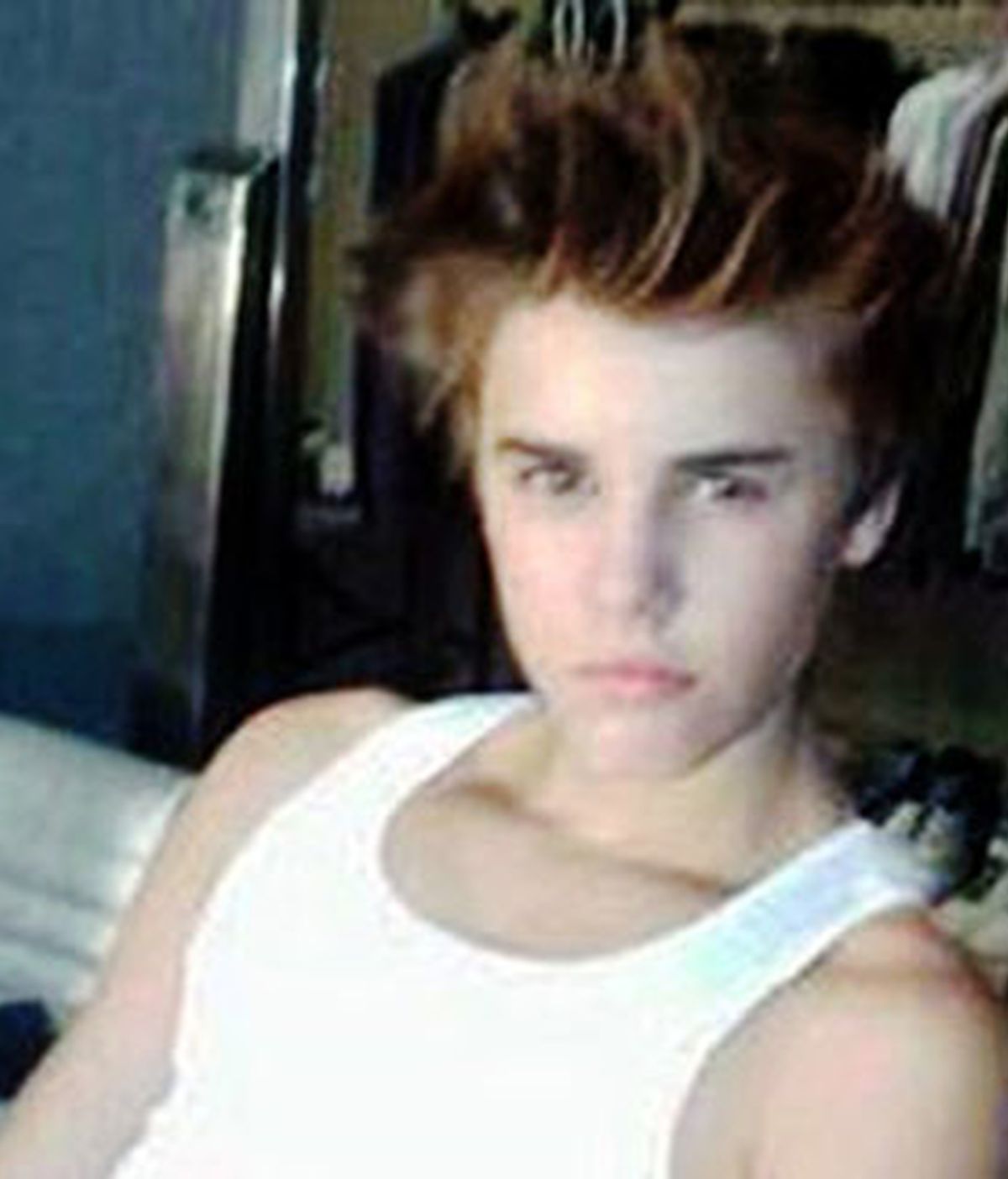 Justin Bieber, con su nuevo 'look'. Foto: Twiter.