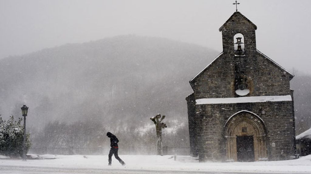 Nieve en Roncesvalles