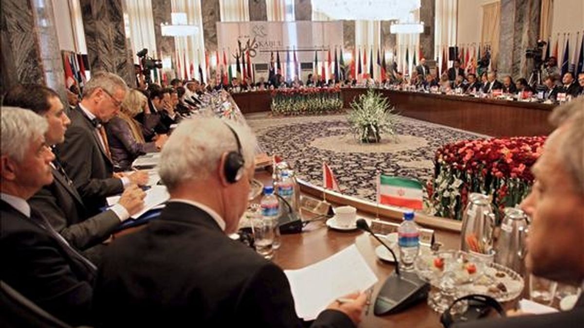 Delegados asistentes a la Conferencia de Kabul este martes. EFE