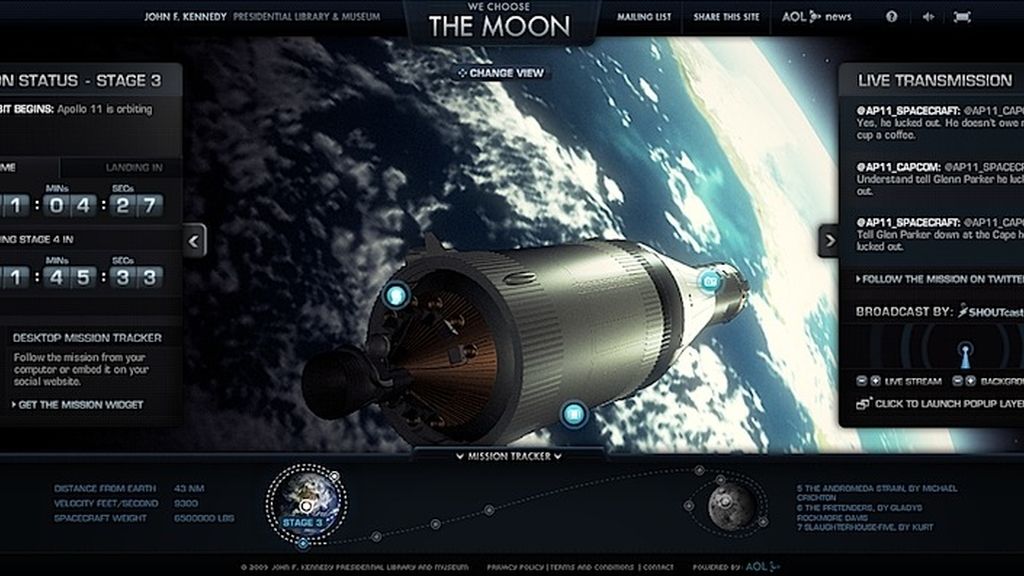 La llegada del hombre a la luna como nunca lo habías visto en ‘Wechoosethemoon.com’