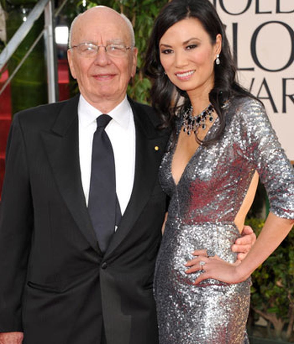 Rupert Murdoch y su esposa Wendy