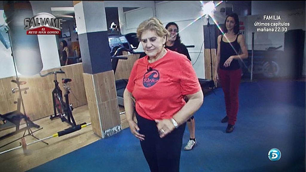 Carmen Bazán hace deporte... pero luego se salta la dieta