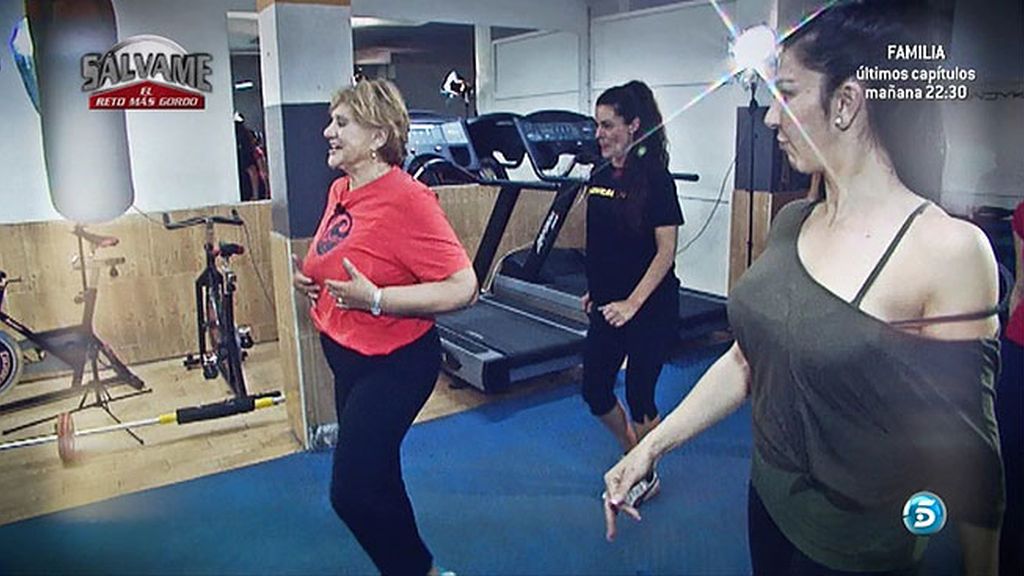 Carmen Bazán hace deporte... pero luego se salta la dieta