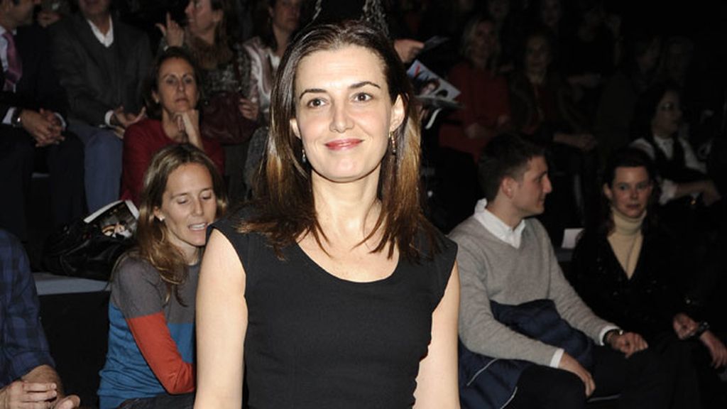 Mónica Molina en el desfile de Ángel Schleesser