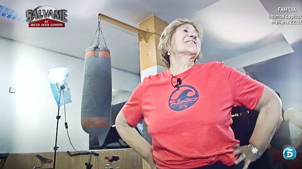 Carmen Bazán hace deporte... pero luego se salta la dieta