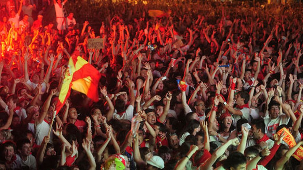 España celebra la Copa del Mundo