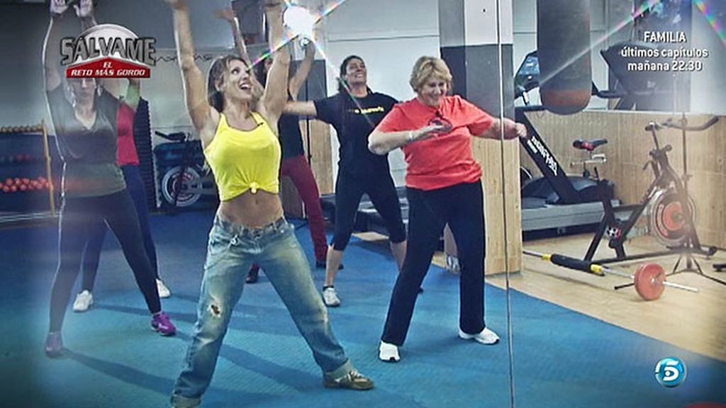 Carmen Bazán hace deporte... pero luego se salta la dieta