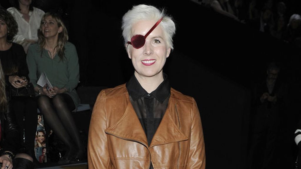 María de Villota en el desfile de Roberto Verino