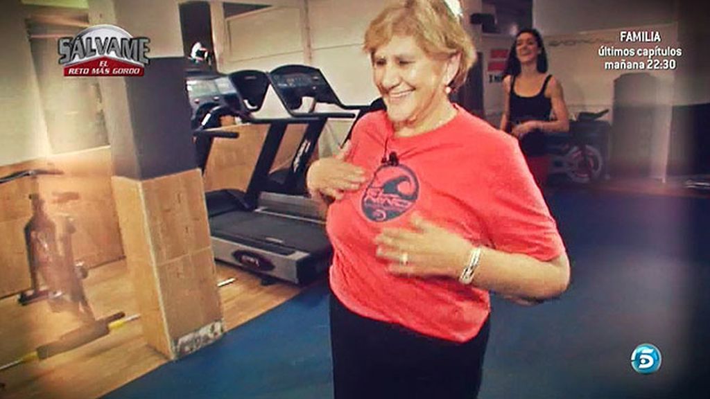 Carmen Bazán hace deporte... pero luego se salta la dieta