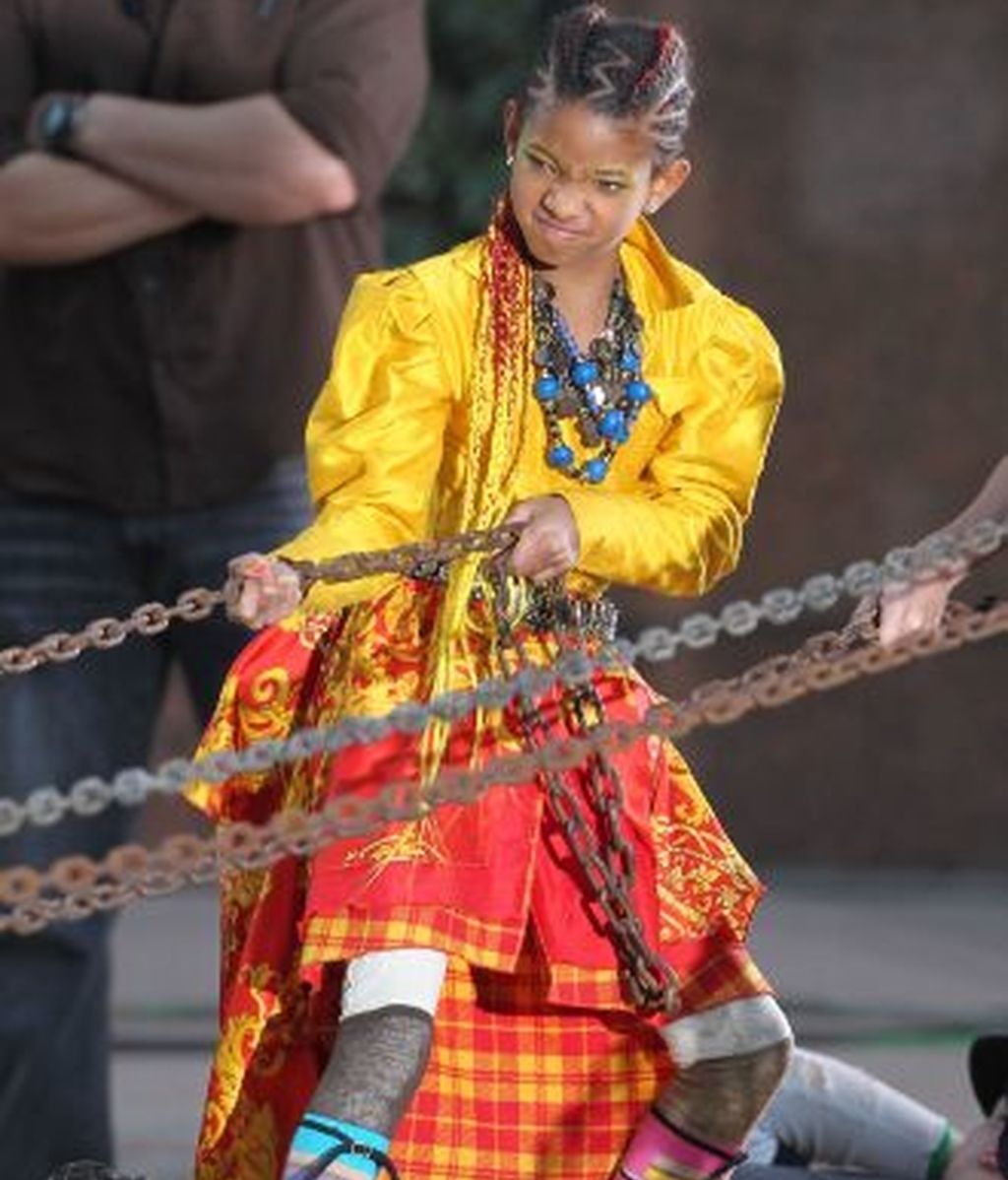 Willow 'la lía' en el centro de Los Ángeles