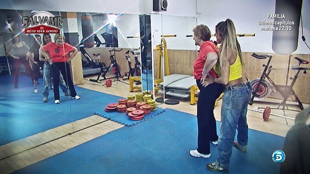 Carmen Bazán hace deporte... pero luego se salta la dieta