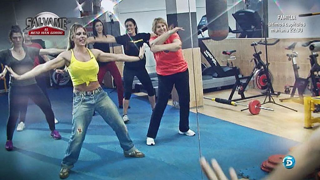 Carmen Bazán hace deporte... pero luego se salta la dieta