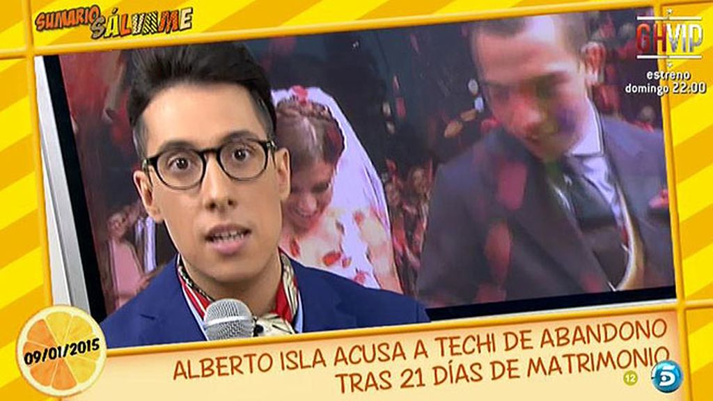 Jesús Reyes: "Los motivos que Techi ha dado a Alberto Isla para romper no son reales"