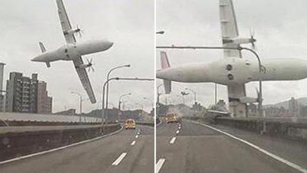 Accidente de avión en Taipei: Mueren 23 personas y se buscan a 17 desaparecidos