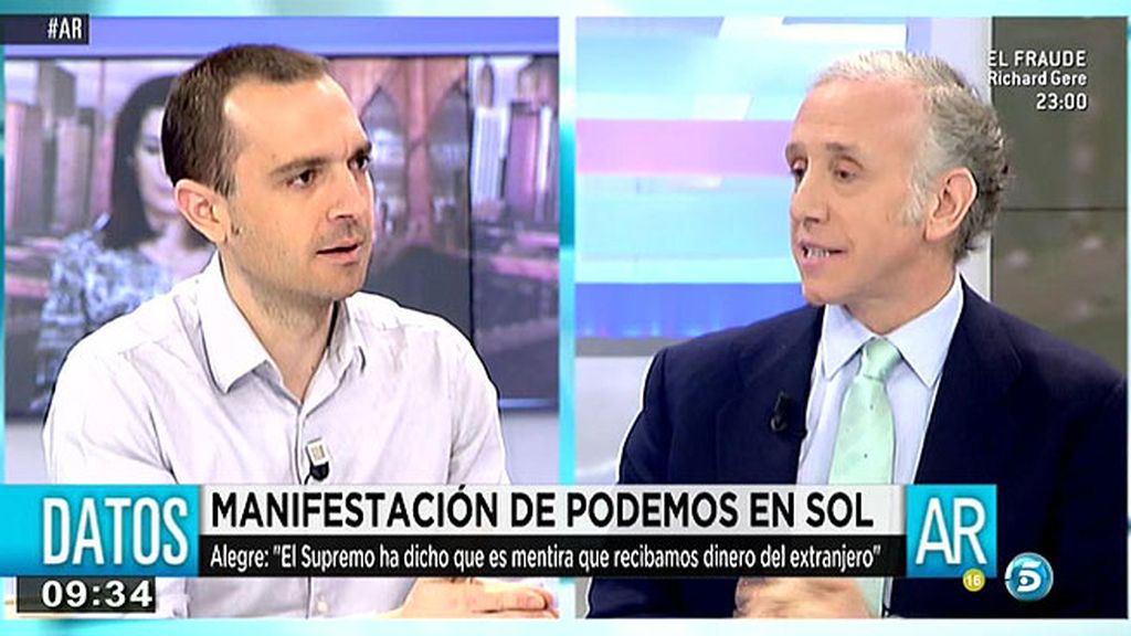 Luis Alegre: "Podemos no ha recibido dinero de países latinoamericanos"
