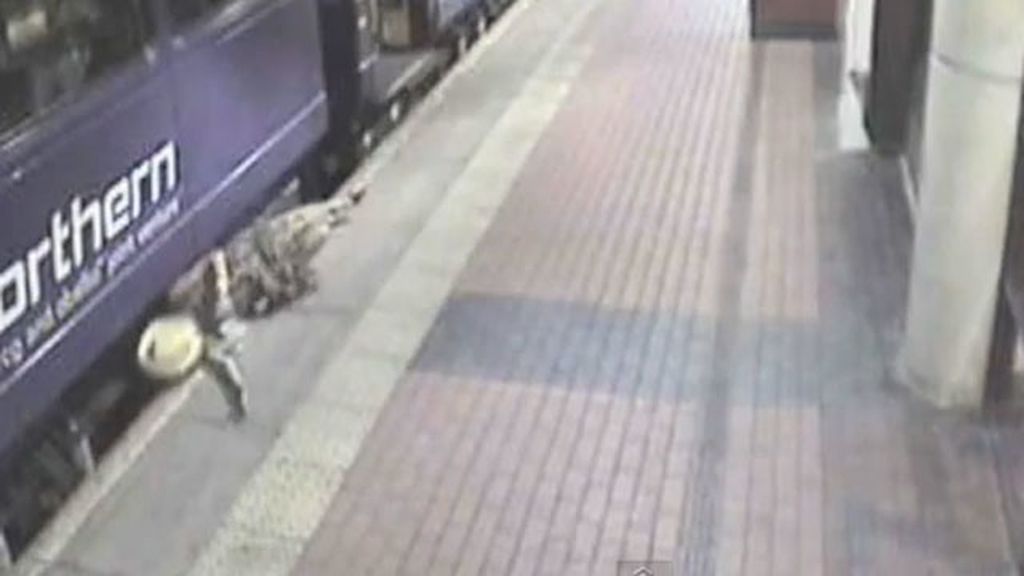 Milagro en las vías del tren