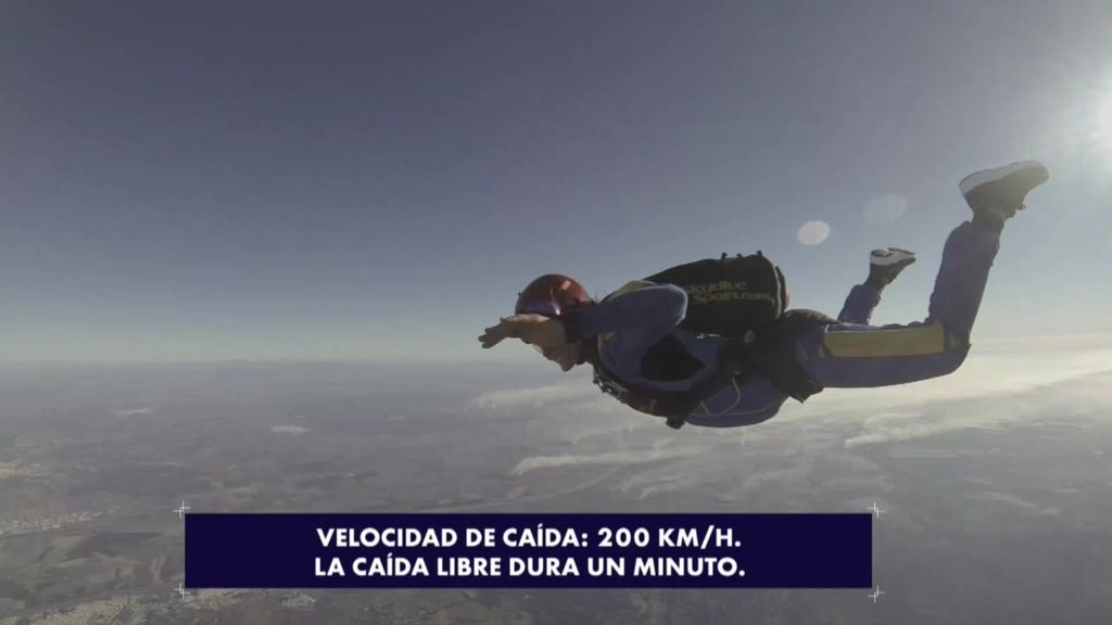 Gisela utiliza con Rafa la terapia de choque para "vencer los miedos": salto en paracaídas