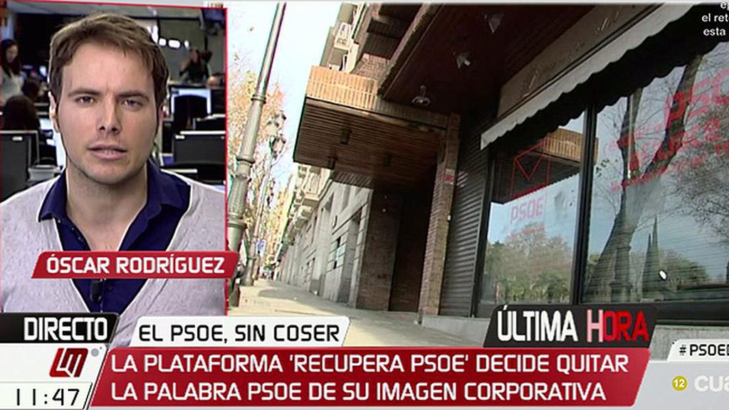 La plataforma ‘Recupera PSOE’ quita las siglas de su imagen