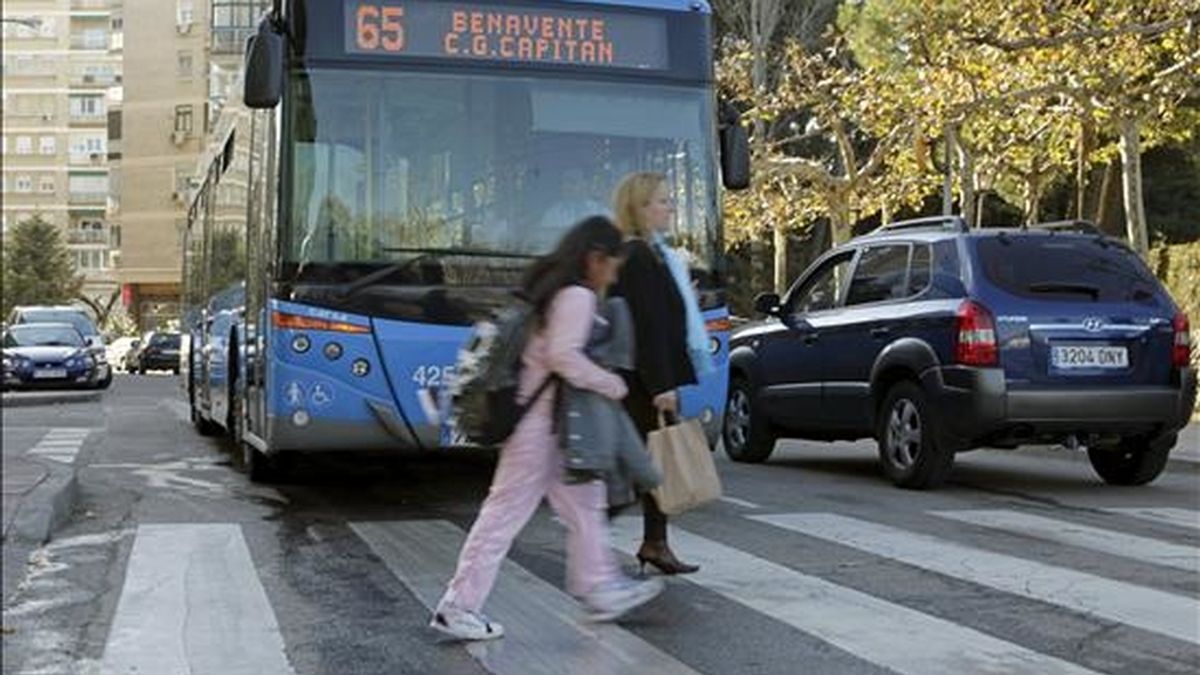 Paso de cebra donde hoy ha muerto atropellada por un autobús de la EMT, en el barrio madrileño de Batán, una niña de dos años y medio que supuestamente salió a la calzada después de soltarse de la mano de su madre. EFE Paso de cebra donde hoy ha muerto atropellada por un autobús de la EMT, en el barrio madrileño de Batán, una niña de dos años y medio que supuestamente salió a la calzada después de soltarse de la mano de su madre. EFE