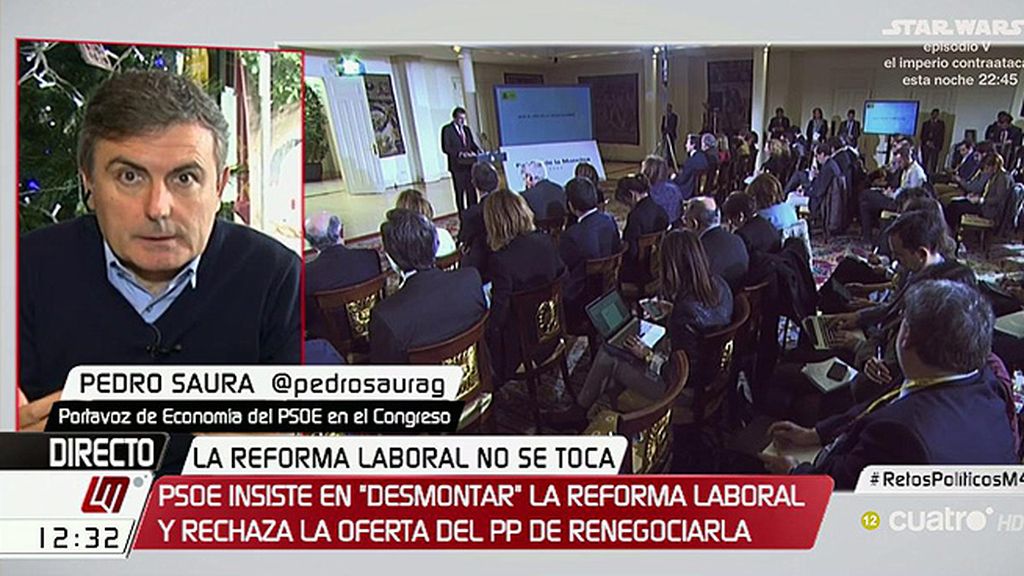 Saura, de los presupuestos: “Es probable que el PSOE plantee una enmienda a la totalidad”