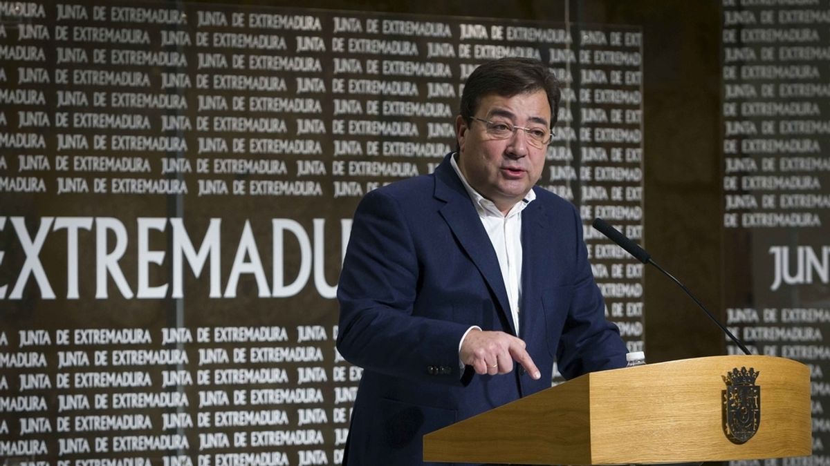 Guillermo Fernández Vara, presidente de la Junta de Extremadura