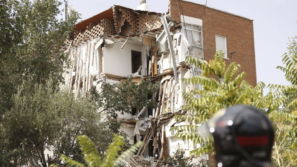 Se derrumba un edificio en el barrio madrileño de Carabanchel