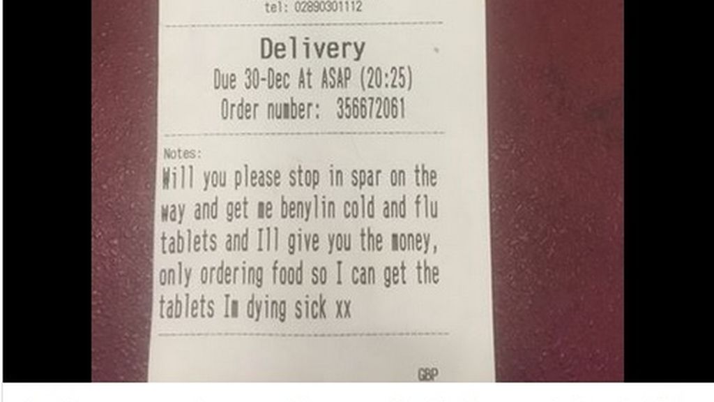 La curiosa y viral petición de una clienta al encargar comida a domiclio La curiosa y viral petición de una clienta al encargar comida a domiclio