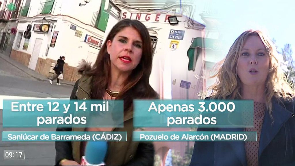 Diferencia abismal en las cifras del paro en España: de Madrid a Andalucía