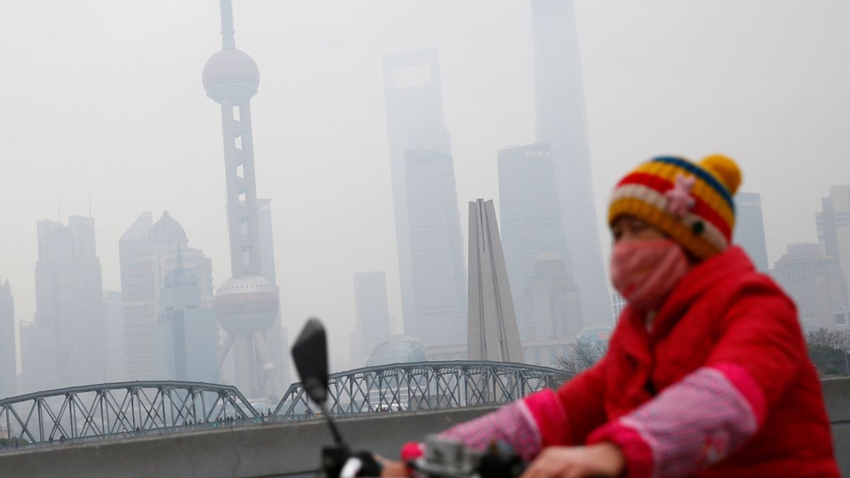 Alta contaminación en Shangai