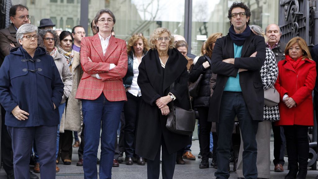 Concentración contra la violencia de género en Madrid