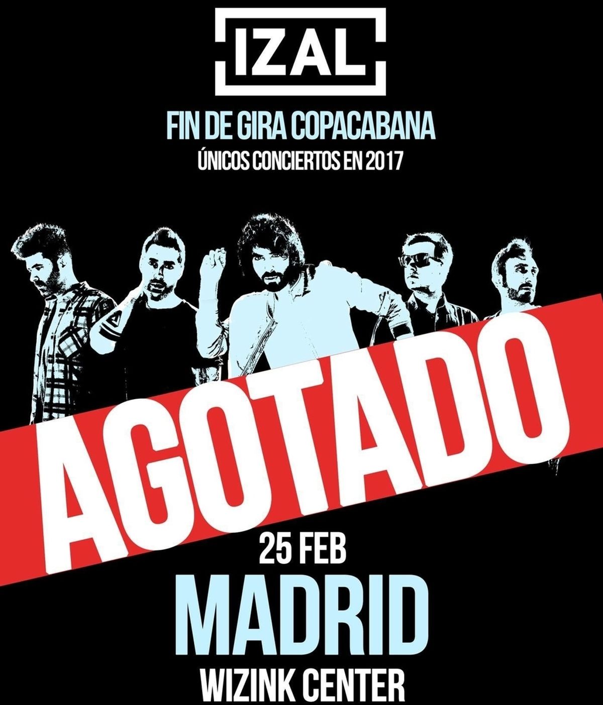 Cartel IZAL SOLD OUT Madrid