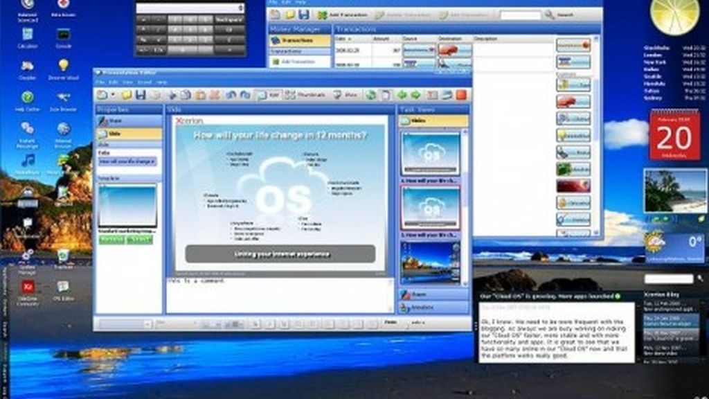 Pantallazo con la 'nube' de la empresa de Cupertino