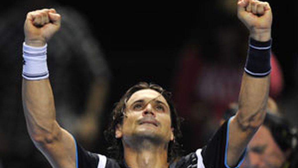 David Ferrer celebra la victoria ante Murray FOTO: REUTERS