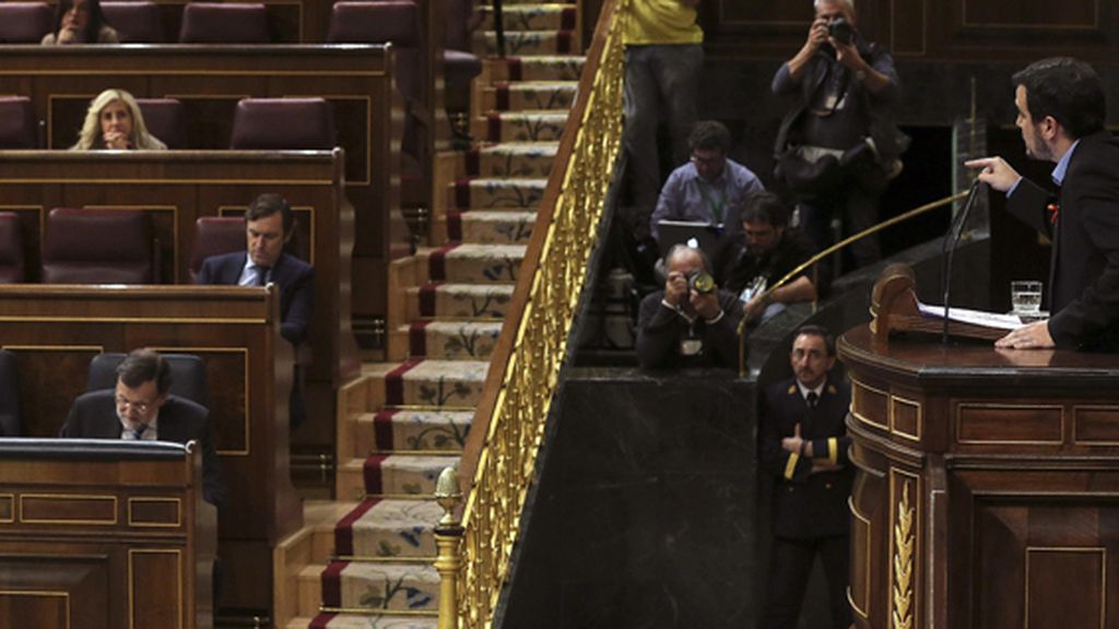 Alberto Garzón a Rajoy: "Ha sido mi primer debate, y el último suyo. Vamos a echarle"